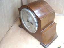 VINTAGE BENTIMA MANTEL CLOCK BRASS MOVEMENT PENDULUM  4 BAR CHIMING A TUNE