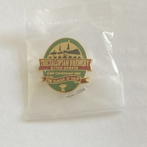 Salopian brewery pin badge - salopian,