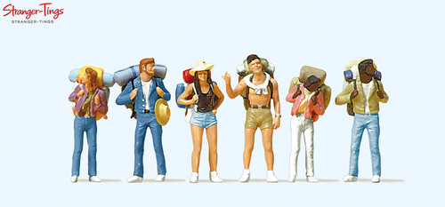 Preiser young backpackers - backpackers, (6)