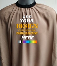 HAIRDRESSING SALON BARBER CAPE CUSTOM PRINT OR PLAIN RAZOR BARBERSHOP CUT SHAVE