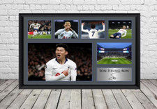 Heung Min Son Signed Photo Tottenham Hotspur Spurs Poster Football Memorabilia
