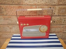 RETRO RADIO EMPTY TIN , RED &