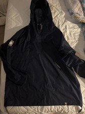 Pretty Green Water Proof Smock Over Head Jacket Blue Mens Large