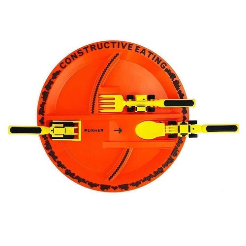 Constructive eating plate and - plate,