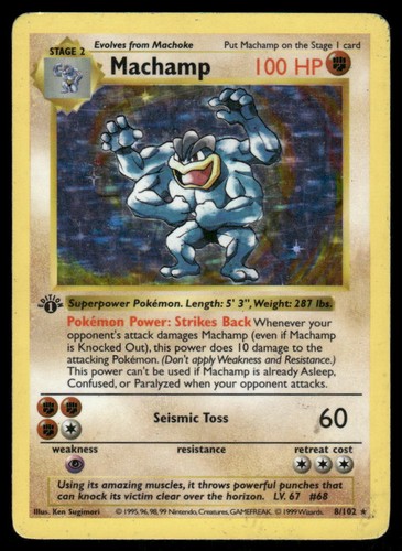 Pokemon cards machamp 102 - cards,