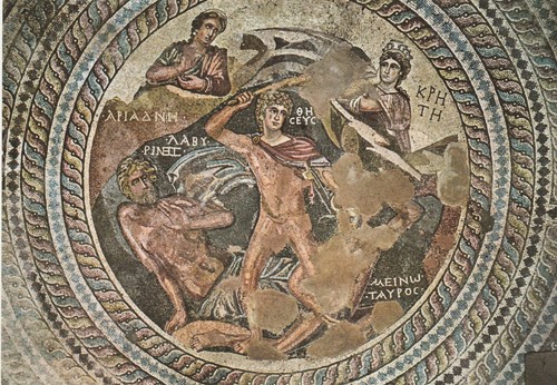 Ancient greek mythology mosaic - greek,