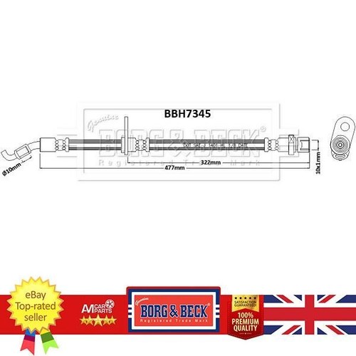 Brake hose for subaru impreza - for,