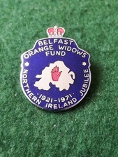 1921-71 Belfast Orange Widows Fund Enamel Badge.