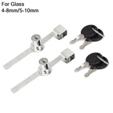 Reptile Vivarium Terrarium Showcase Display Cabinet Sliding Glass Door Lock+ Key