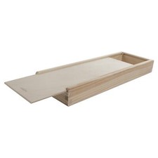 Wooden Shallow Pencil Box
