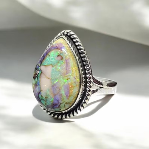 Pear shape opal ring - opal,