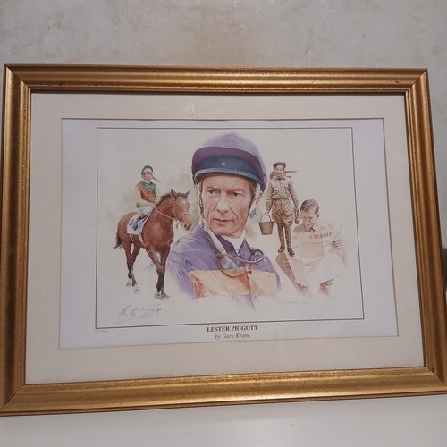 Lester piggott print gary - print,