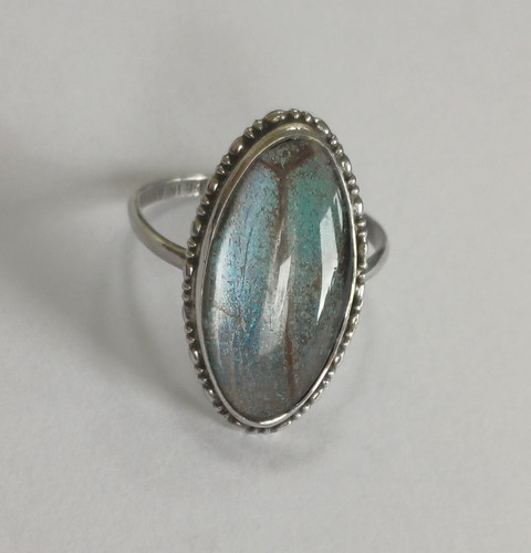 Art deco silver iridescent - art,