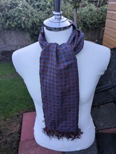 Vtg 60s Silk Scarf Mod/ GoGo