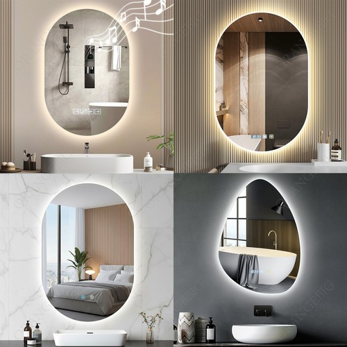 Illuminated bathroom mirror - bathroom,