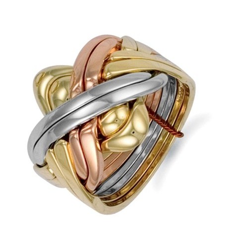 9ct colour gold piece - gold, 8