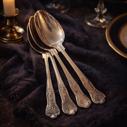 Vintage kings pattern - vintage, silver