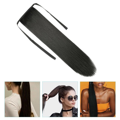 Long straight ponytail - long,