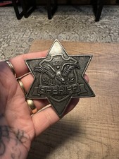 vintage ideal DBGM metal texas sheriff badge
