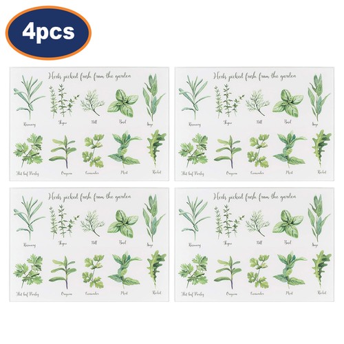 Chopping board glass 4pcs - board,