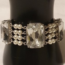 Faux Pearl Beaded Crystal