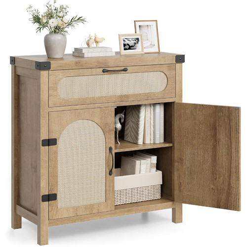 Sideboard rattan drawer 2 - rattan,