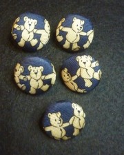 5  Buttons Dancing Teddy Bears