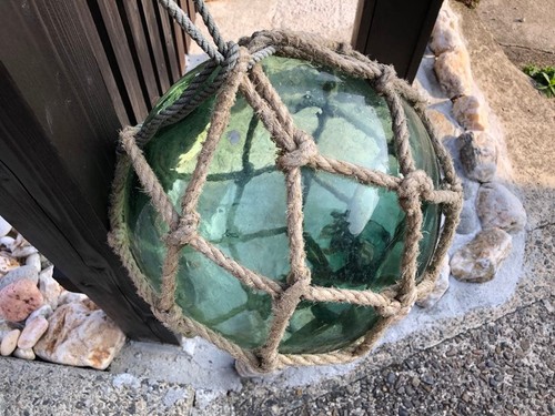 Japanese glass fishing float - japanese,