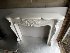 Stunning louis XVI carrara marble fire surround