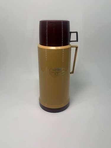 Vintage 1970s thermos - vintage, flask