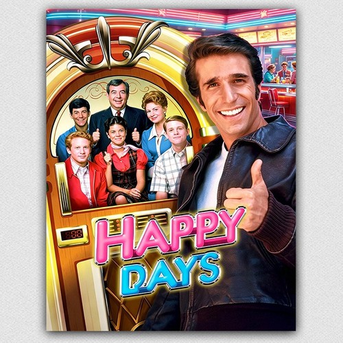Metal poster happy days sign - poster,