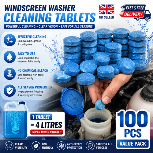 Car windscreen washer - car, tablets
