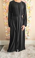 Womens Ladies Plain Abaya Jilbab Jubba Maxi Dress Sizes 52 54 56 58 4 COLOURS