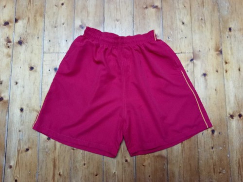 Unisex red lifeguard shorts - red,