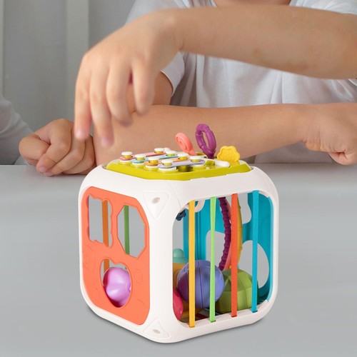 Activity cube bin montessori - activity,