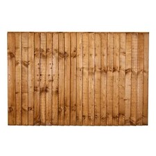 6x4ft Brown Closeboard Fence