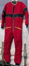 Fantastic Vintage Racing Jumpsuit Protection Overalls  Black/Red Reinforced 103