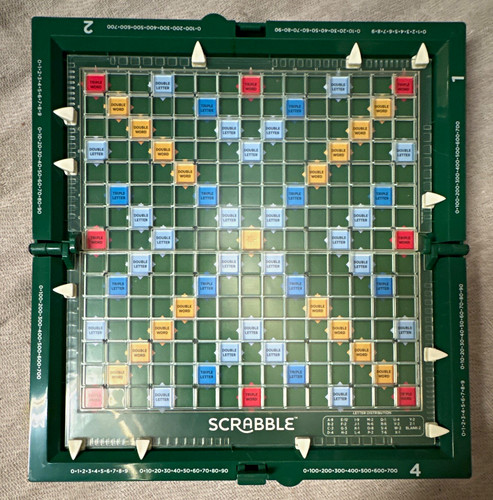 Scrabble travel board game - scrabble,