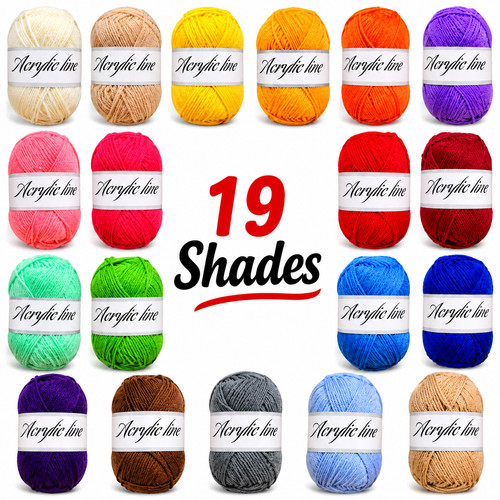 100 acrylic yarn 50g double - acrylic,