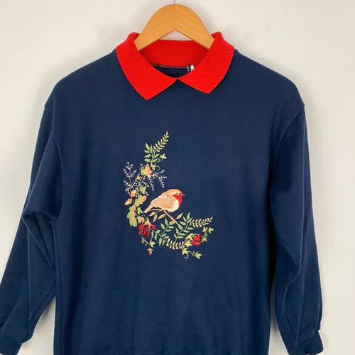 Vintage collared sweatshirt - collared,