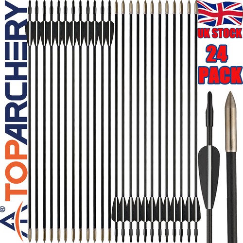 24x archery arrows fibreglass - archery,