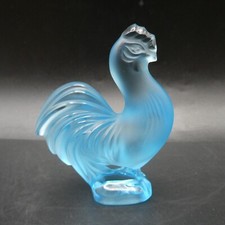 Lalique Blue Cockerel Chicken