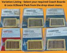 YOU CHOOSE: Smiths 4mm/OO BR Self Adhesive Coach Boards & Loco H/Boards - Bagged