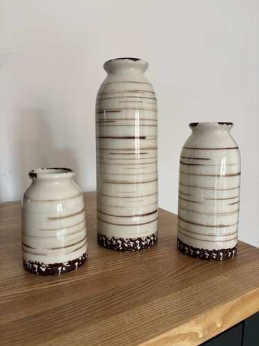 Trio striped ceramic - of,