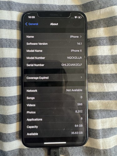 Apple iphone 64gb - x, space
