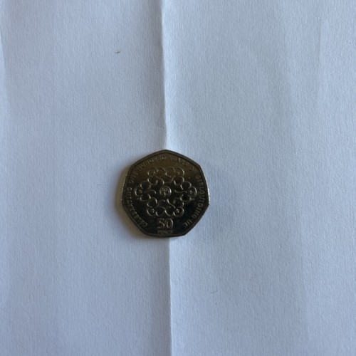 50p coin circulated fifty - 50p, circulated.