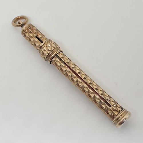 Scarce 10ct gold - gold, pencil