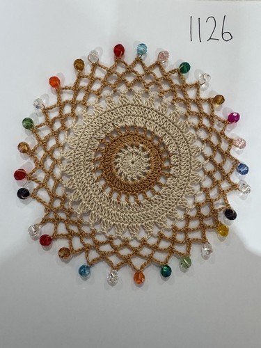 Hand made crochet - made, beaded
