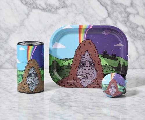 3pc sassy metal rolling tray - 3pc,