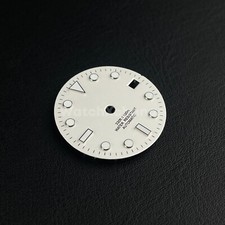 28.5mm White Watch Dial Green